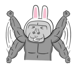 Gorilla not a Rabbit sticker #1902162