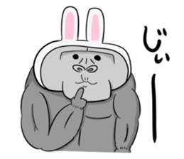 Gorilla not a Rabbit sticker #1902165