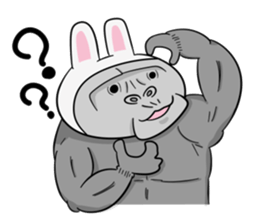 Gorilla not a Rabbit sticker #1902170