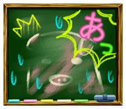 Pig of the blackboard sticker #1902640
