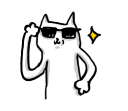 Unpleasant cat sticker #1903002