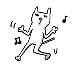 Unpleasant cat sticker #1903005