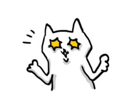 Unpleasant cat sticker #1903011