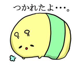 A green caterpillar and friends sticker #1903314