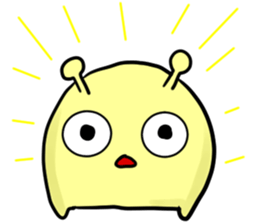 A green caterpillar and friends sticker #1903323