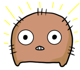 A green caterpillar and friends sticker #1903324