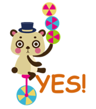 Panda trio Acrobat-Team sticker #1903423