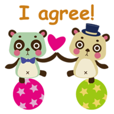 Panda trio Acrobat-Team sticker #1903425