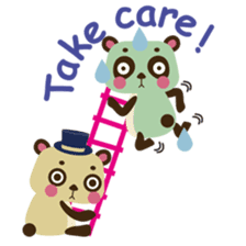 Panda trio Acrobat-Team sticker #1903427