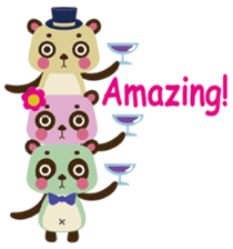 Panda trio Acrobat-Team sticker #1903429
