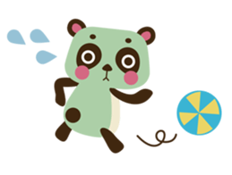 Panda trio Acrobat-Team sticker #1903436