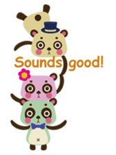 Panda trio Acrobat-Team sticker #1903455