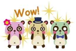 Panda trio Acrobat-Team sticker #1903456