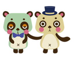 Panda trio Acrobat-Team sticker #1903458