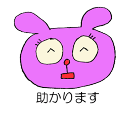 Panda rabbit sticker #1903567