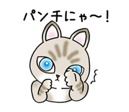 Blue eyes cat "Maiko" & "Ataru" vol.2 sticker #1903600
