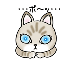 Blue eyes cat "Maiko" & "Ataru" vol.2 sticker #1903608