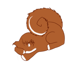 Daily life of the squirrel sticker #1903860