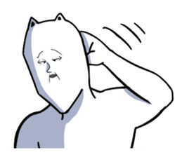 The cat which seems to be boring sticker #1904061