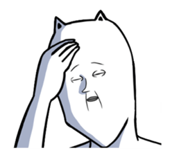 The cat which seems to be boring sticker #1904063