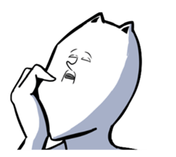 The cat which seems to be boring sticker #1904070