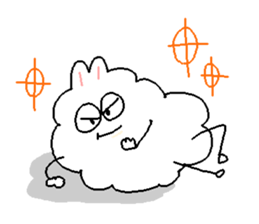 Dust rabbit (3) sticker #1904506