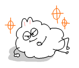 Dust rabbit (3) sticker #1904506