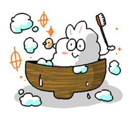 Dust rabbit (3) sticker #1904508