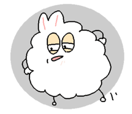 Dust rabbit (3) sticker #1904514