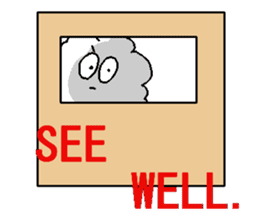 Dust rabbit (3) sticker #1904534