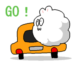 Dust rabbit (3) sticker #1904535