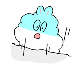 Dust rabbit (3) sticker #1904539