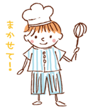 Girl's stamp sticker #1904918