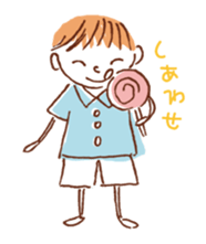 Girl's stamp sticker #1904920