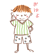 Girl's stamp sticker #1904923