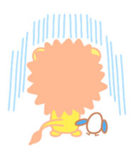 Transparent lion sticker #1905588