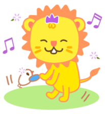Transparent lion sticker #1905591