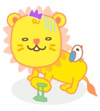 Transparent lion sticker #1905609