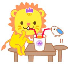 Transparent lion sticker #1905614