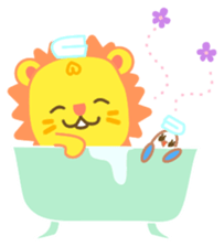Transparent lion sticker #1905618