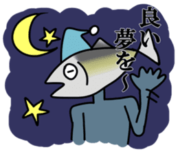 Fish human sticker #1905982
