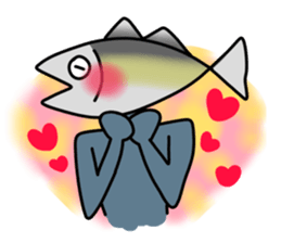 Fish human sticker #1905997