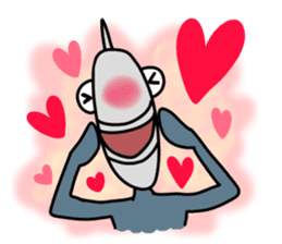 Fish human sticker #1905998