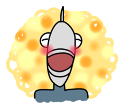 Fish human sticker #1906000