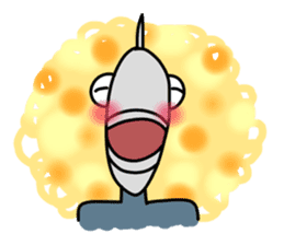 Fish human sticker #1906000