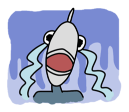 Fish human sticker #1906002