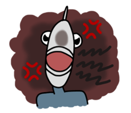 Fish human sticker #1906004