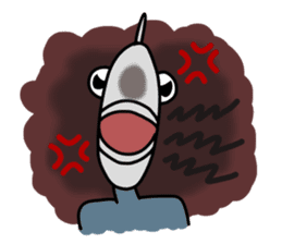 Fish human sticker #1906004