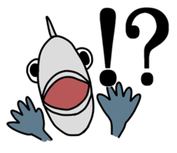 Fish human sticker #1906007