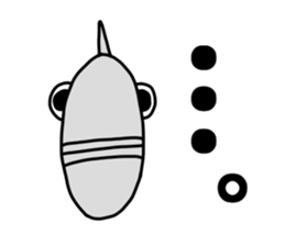 Fish human sticker #1906008